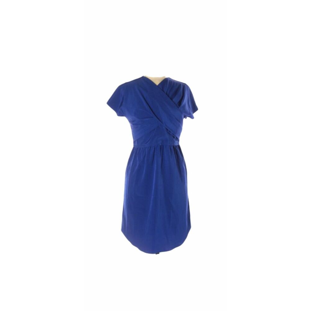 Carven Cobalt blue draped dress size 38